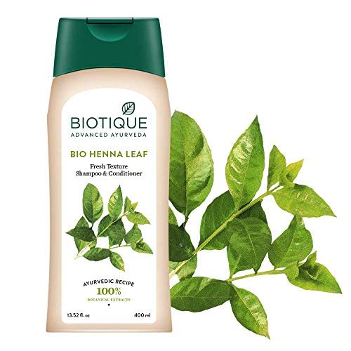Biotique Bio Henna Leaf Fresh Texture Shampoo & Conditioner, 400 ml