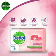 Dettol Skincare Germ Protection Bathing Soap bar, 125gm (Pack of 4)