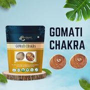 Brijbooti Gomati chakra original 2 Piece - Big Gomati Chakra - River Stones - from Gomathi River Dwarka