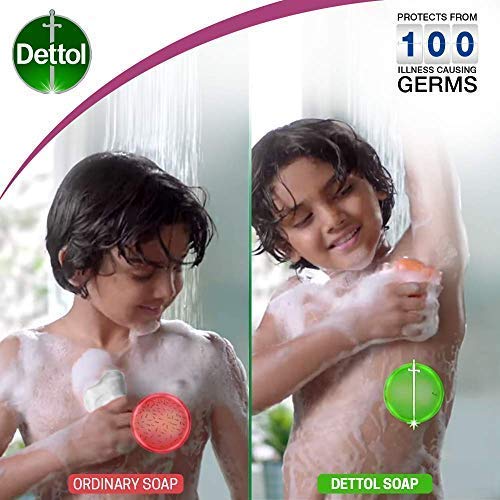 Dettol Skincare Germ Protection Bathing Soap bar, 125gm (Pack of 4)