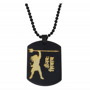 AstroDidi Black Steel Lord Shiv Om Namah Shivay Pendant