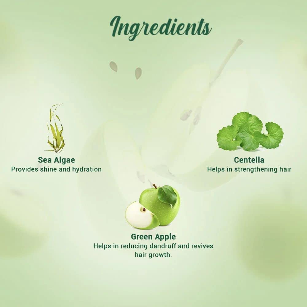 Biotique Fresh Daily Purifying Shampoo and Conditioner, Green Apple, 190ml