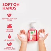 Dettol Foaming Handwash Pump + Refill Combo, Strawberry (250ml + 700ml) | Rich Foam | Moisturizing Hand Wash | Soft on Hands