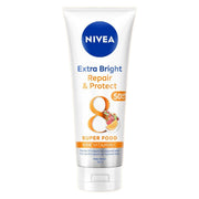 Nivea Extra White Repair and Protect Body Serum SPF50 PA Brightening Body Lotion 180ml Vitamin C Skin Whitening Sun Protection Moisturizer for Smooth Radiant Skin