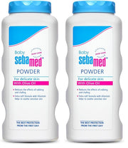 Baby Sebamed Powder 100 gm | Olive Oil, Allantoin|Keeps newborn’s skin fresh|absorbs sweat| (Pack of 2)