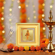 DIVINITI Baba Gorakhnath 24K Gold Plated Foil Tabletop Photo Frame for Home Décor, Puja Room, Luxury Gifting | DG Frame 015 S1A (10x10 CM)