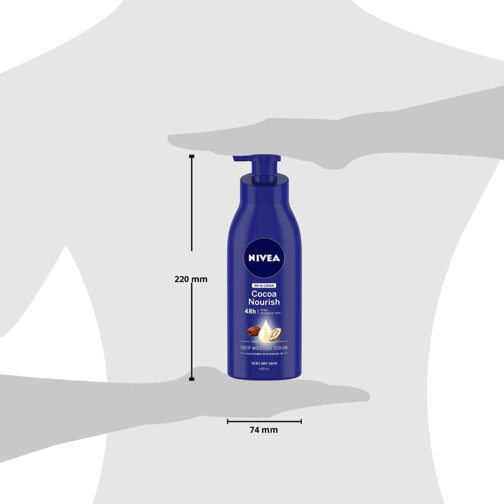 NIVEA Cocoa Nourish Deep Moisture Serum (400 ml) Pack Of 2Each