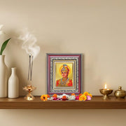 DIVINITI Guru Harkrishan Sahib Ji 24K Gold Plated Foil Wall and Tabletop Photo Frame for Home Décor, Puja Room, Luxury Gifting | DG Frame 105 S1 (16x13.5 CM)