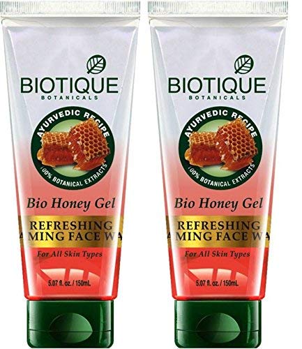 Biotique BIO HONEY GEL Refreshing Foaming Face Wash For All Skin Types- 100g (pack of 2)