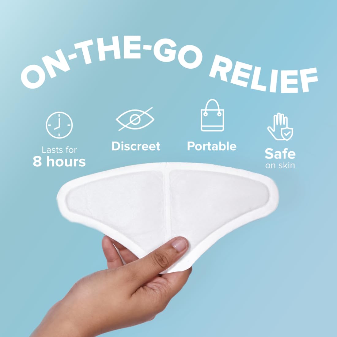 Nua Ultra Thin Rash Free Leak Proof 12Xl + 20L + 18R Sanitary Pad & Cramp Comfort (3 Heat Patches) Combo | Higher Absorbency | Soft Top Layer | Toxic-Free | 8 Hours Pain Relief, Women