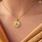 DIVINITI 24K Gold Plated Double-Sided Religious Pendant with Premium Gift Box, Spiritual Locket for Men & Women, Devotional Jewellery for Gifting & Everyday Wear | Shiva & Om-1