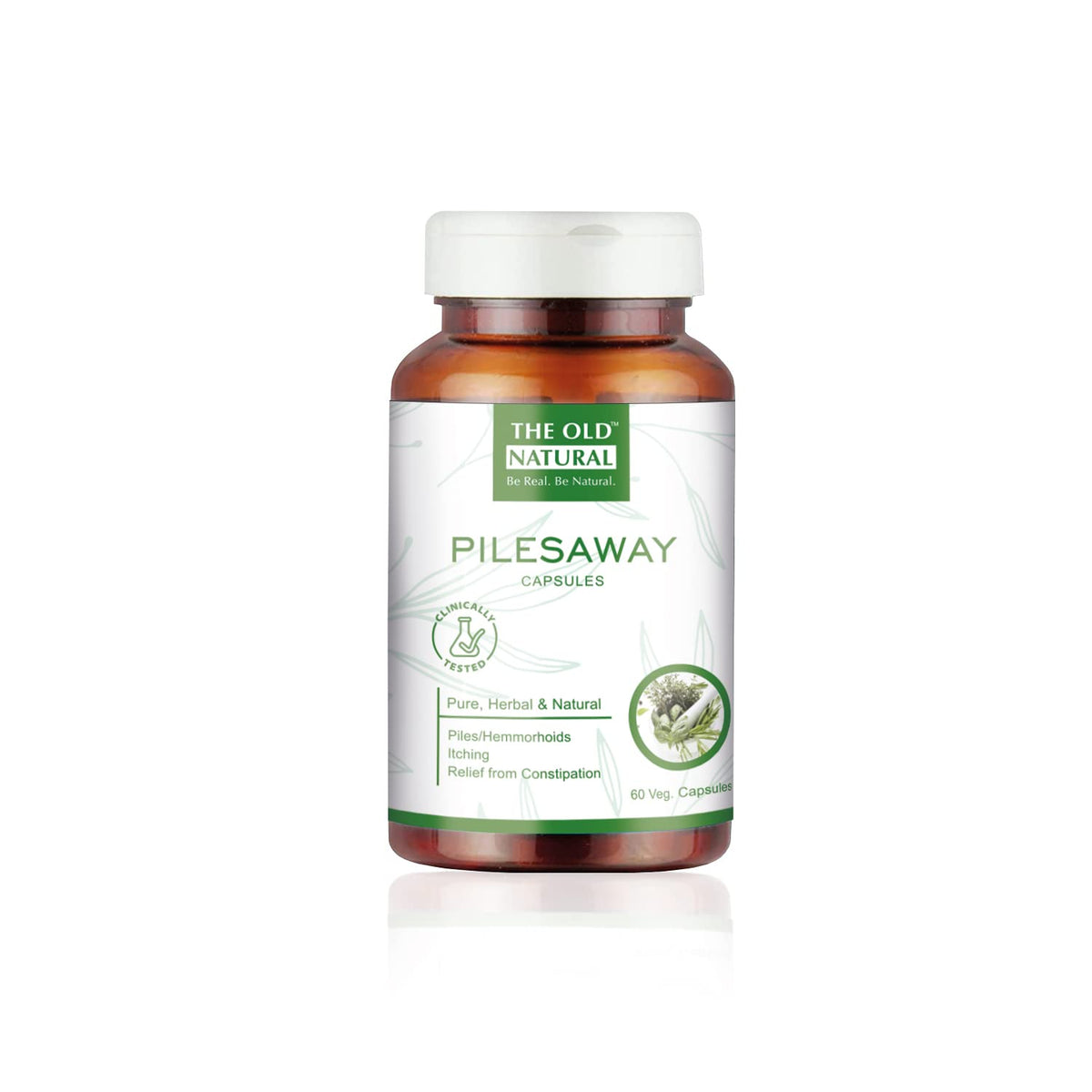 The Old Natural Pilesaway Piles medicine I For Piles, Hemorrhoid Support, Bavasir, Fissure. Fistula, Inflammation & Rectum I Fast Relieve In Bleeding, Burning & Pain I 60 Capsules