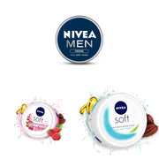 NIVEA Men Crème 75 ml + Berry Blossom 200 ml + Soft 50ml