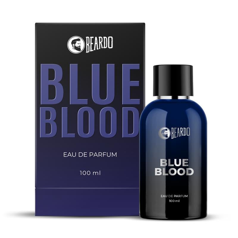 Beardo Blue Blood Premium Perfume for Men 100 ml | Eau De Parfum Intense, Aromatic, Aquatic Premium Scent | Perfume for Men Long Lasting Smell | Premium Gift For Man | Perfume For Man