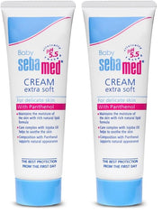 Sebamed Baby Cream Extra Soft 50m|Ph 5.5| Panthenol and Jojoba Oil|Clinically tested| ECARF Approved (Pack of 2)