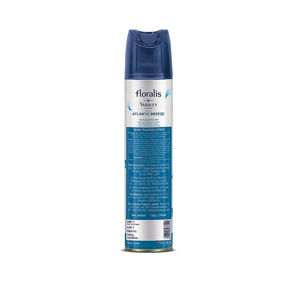 Yardley London Floralis Atlantic Breeze Home Fragrance Spray - 210ml
