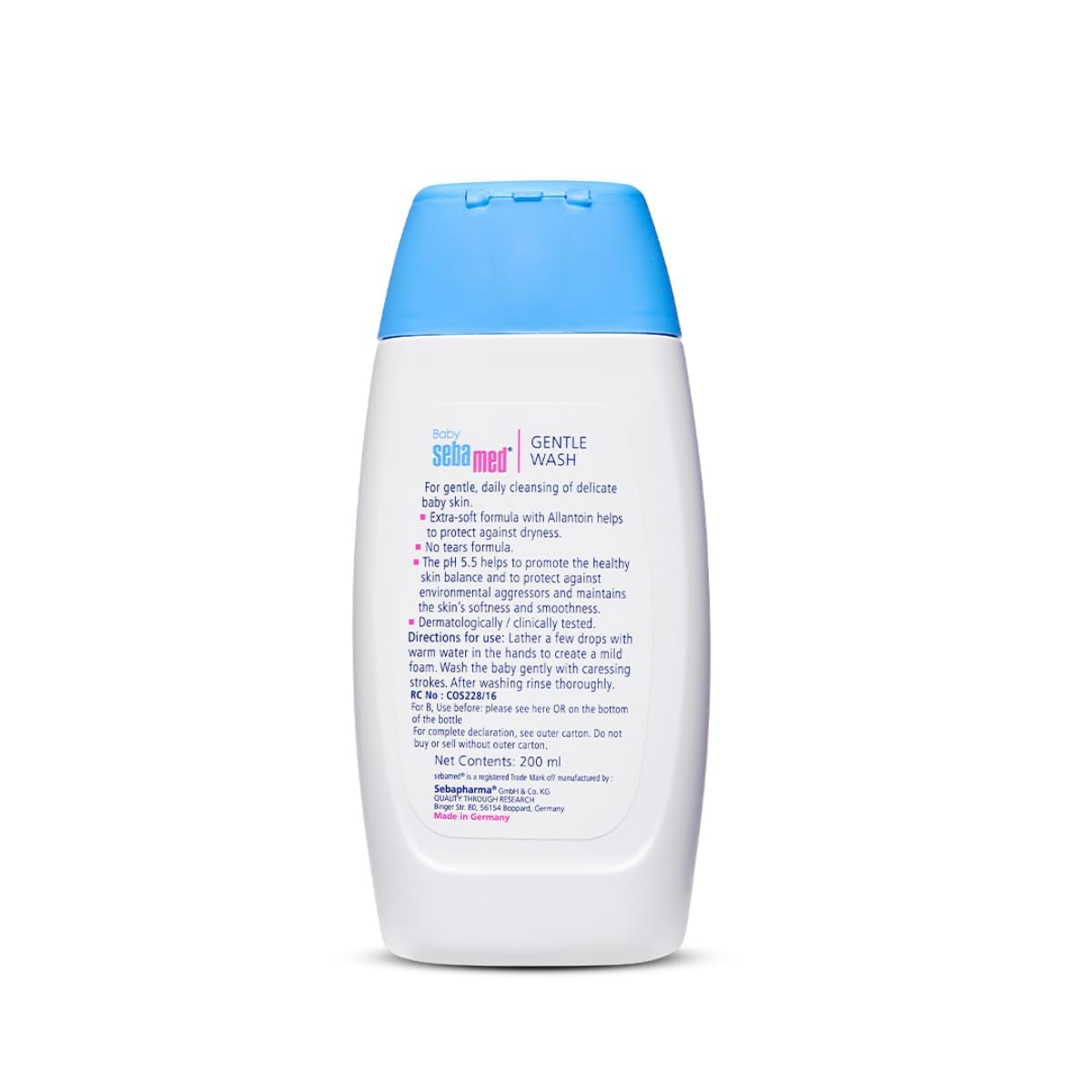 Sebamed Baby Gentle Wash | pH 5.5 | Baby Body Wash | Soap Free | Tear Free | 200ml