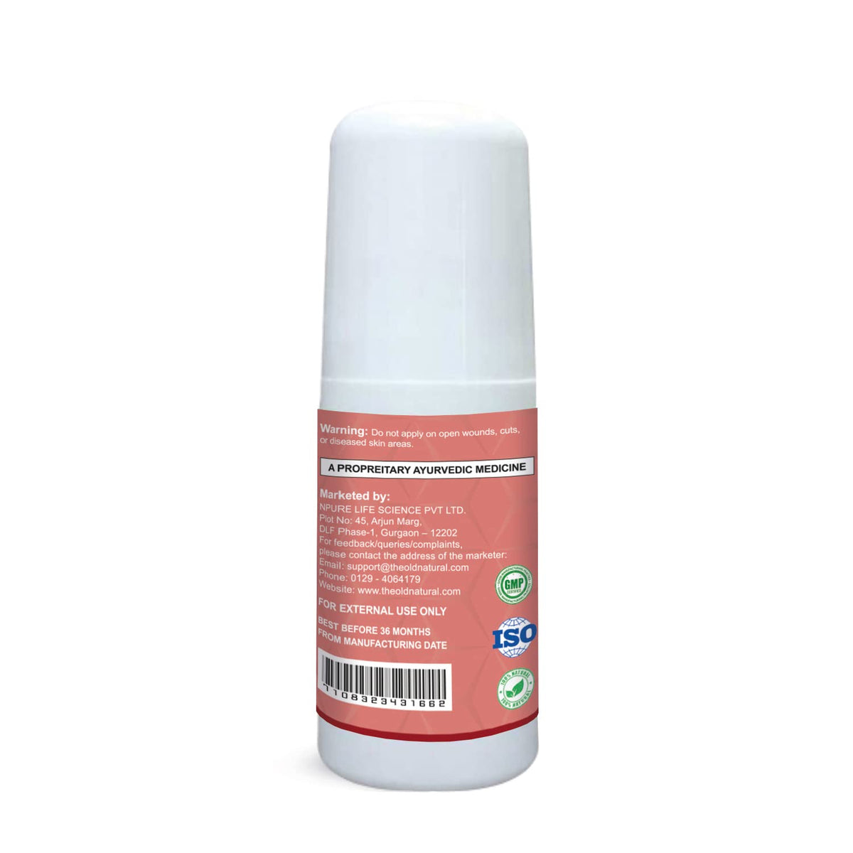 The Old Natural Orthoil Ortho Pain Relief Ayurvedic Medicine Oil 50ml Roll On I For Joint Pain Relief I 100% Herbal Oil With No Stickiness I Easy To Carry (Pack of 1-50ml))