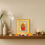 DIVINITI Sarada Devi 24K Gold Plated Foil Wall and Tabletop Photo Frame for Home Décor, Puja Room, Luxury Gifting | DG Frame 103 S1 (16x13.5 CM)