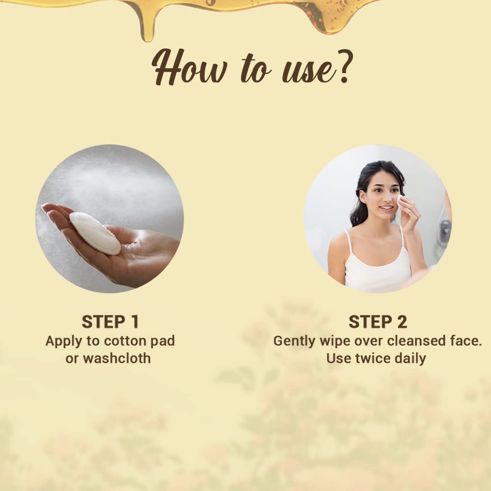 Biotique Honey Water Pore Tightening Brightening Toner with Himalayan Waters |Maintains pH Balance| Moisturized and Hydrated Skin | 100% Botanical Extracts| Suitable for All Skin Types | 120ml