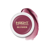 INSIGHT Long Wear Color Rich Lip Gloss, Glossy Finish - LG41-01&Insight Cosmetics Crème Blusher, Face Makeup, Dusty Rose, 3.5 gm(B-02=03)