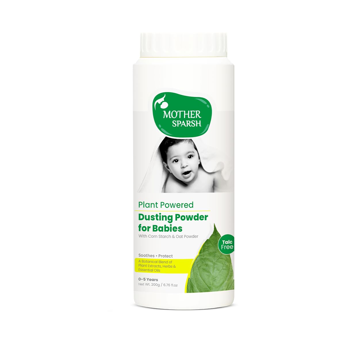 Mother Sparsh Baby Combo – Plant Powered Dusting Powder (200g) + Mosquito Repellent Patches (24 pcs) + Natural Vapour Patches (Pack of 5) – Talc Free, Camphor Free, 12hr+ Protection