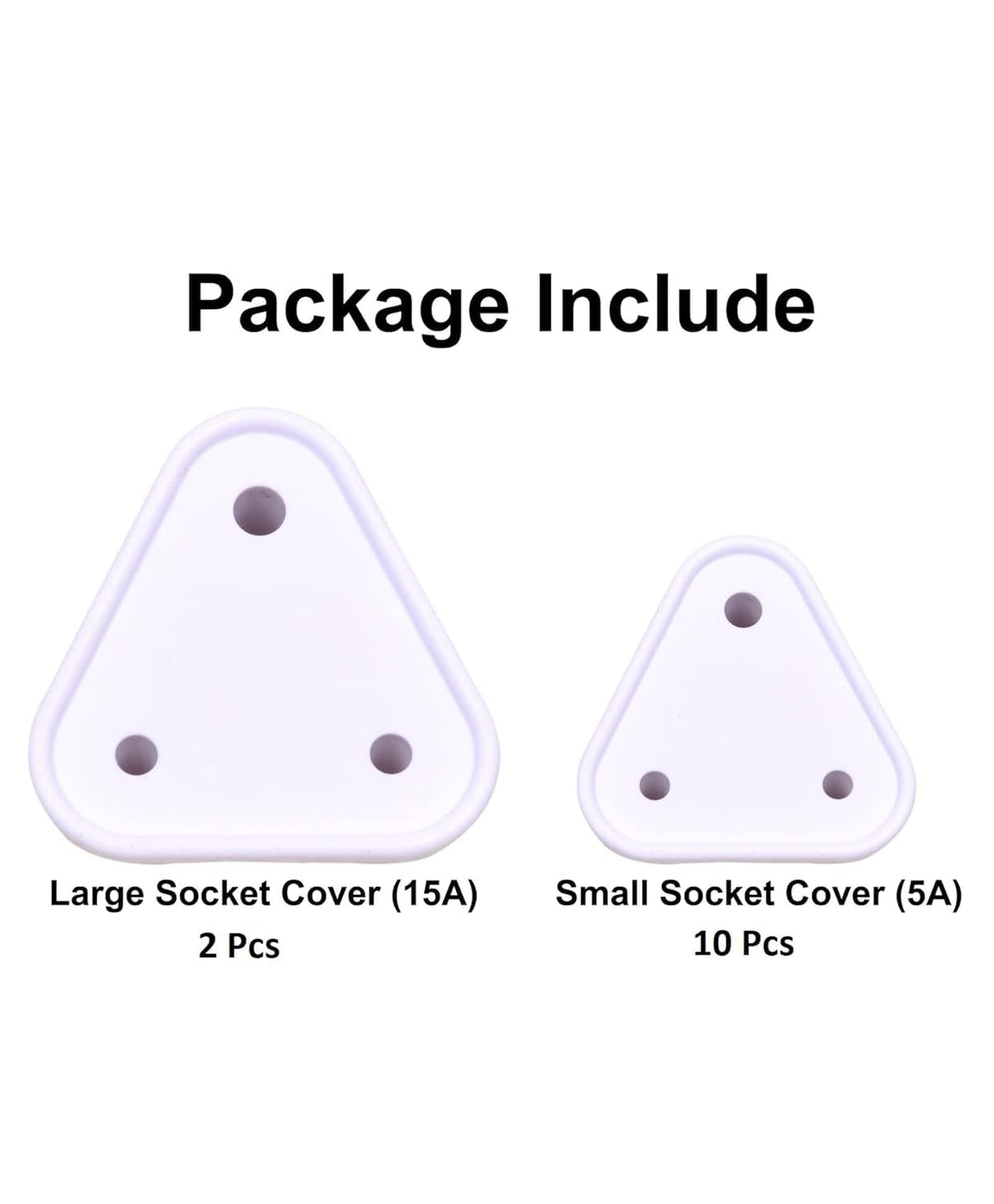 E-COSMOS Baby Safety Electric Socket Plug Cover Guards (Pack of 12) White