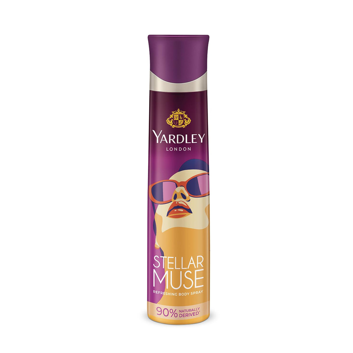 Yardley London Stellar Muse Refreshing Body Spray for Women, 150ml | Deodrant body spray for Daily use | 90% Naturally derived