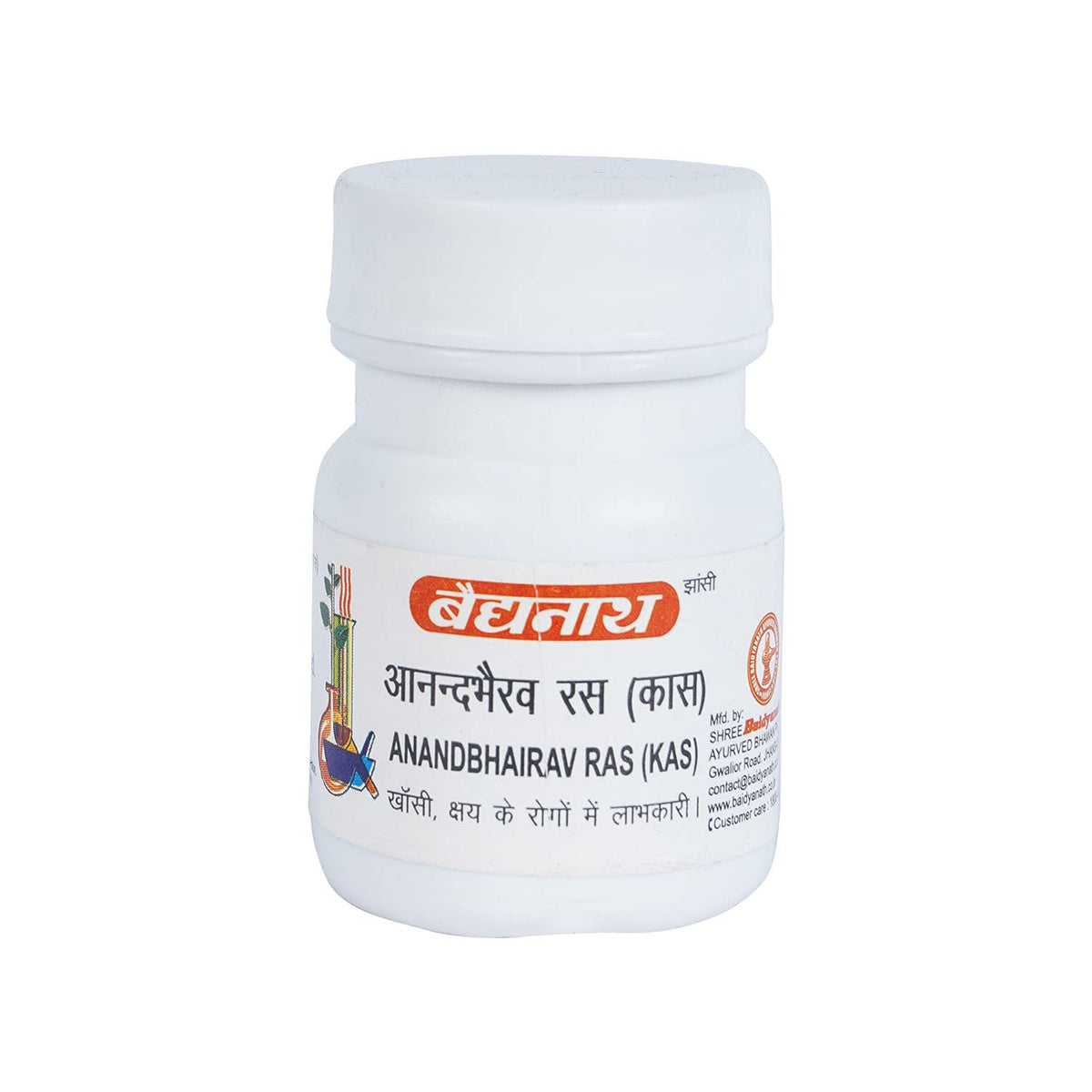 Baidyanath Asli Ayurved Jhansi Anandbhairay Ras (kas)