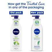 NIVEA Body Lotion for Very Dry Skin, Cocoa Nourish, with Coconut Oil & Cocoa Butter, 400 ml & NIVEA Body Lotion, Aloe Hydration, with Aloe Vera for Instant Hydration in Summer, 400 ml
