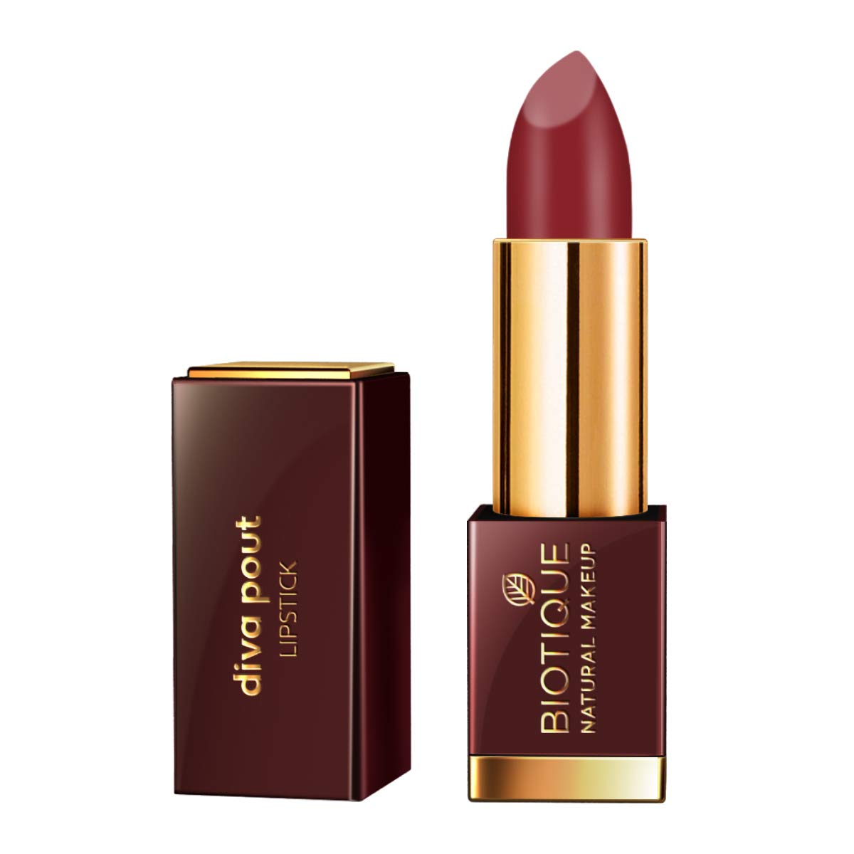 Biotique Natural Makeup Matte Diva Pout Lipstick - Flaming Desire, 4g