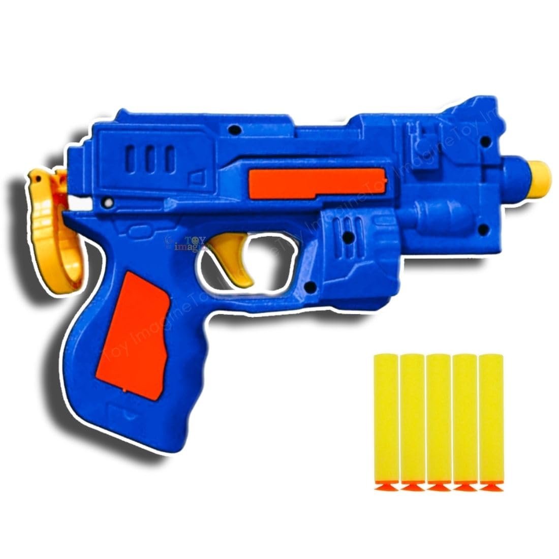 Toy Imagine Blaze Storm Hot Fire Soft Bullet Gun Toy for Kids with 5 Safe Soft Foam Bullets, Fun Target Shooting Battle Fight Indoor & Outdoor Games for Kids