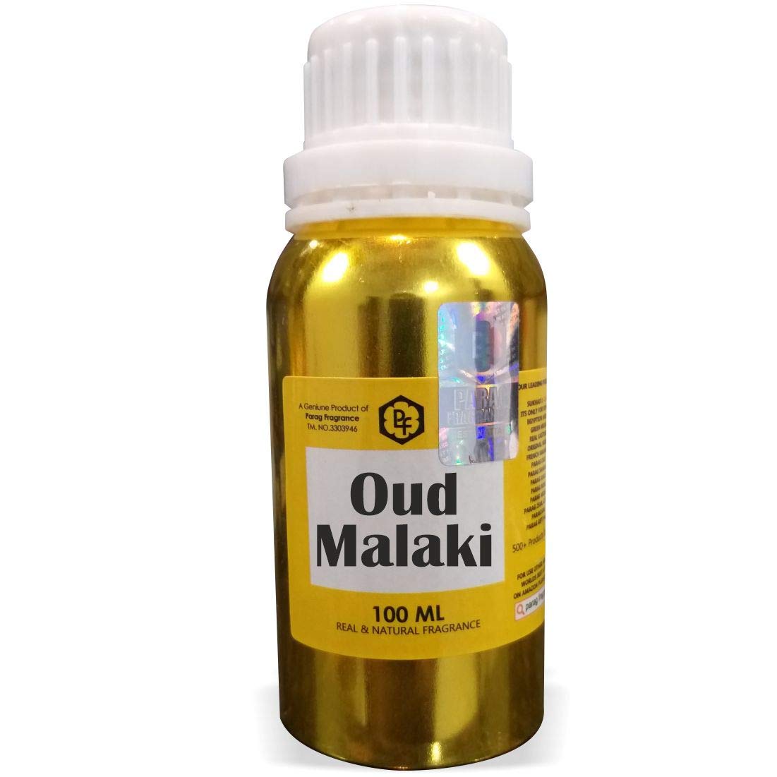 Parag Fragrances Oud Malaki Attar 100ml (Alcohol Free Attar For Men) Perfume Oil | Scent | Itra