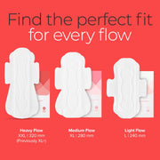 Nua Complete Comfort Sanitary Pads for Sensitive Skin | Pack of 50 Pads (12 Heavy Flow, 20 Medium Flow, 18 Light Flow) with Disposal covers | Zero Irritation | Comfortable All-Day Protection | Ultra-Thin | Super Absorbent | No rashes | 50% Wider Back | 100% Toxic-Free, Dermatologically Tested