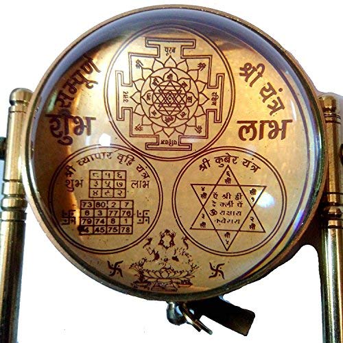 RUDRADIVINE Brass Tortoise Meru Vastu Yantra with 91 Pyramid Yantra