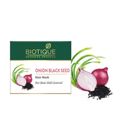 Biotique Onion Black Seed Hair Mask, Ideal for Hair Fall Control, 175g | Hair Nourishment, Hairfall control