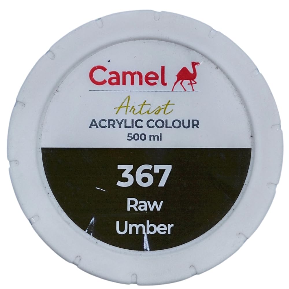 Camel Camlin Kokuyo Artist Acrylic Colour 500 ml Series 1 Raw Umber