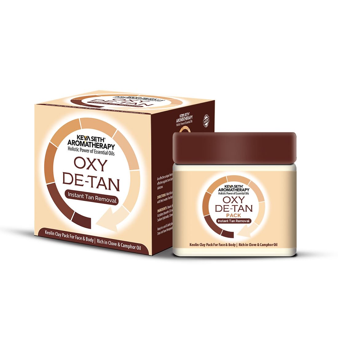Keya Seth Aromatherapy Oxy De Tan Removal for Glowing & Lighting oil Control, Anti Acne & Pimples Blemishes Pigmentation De Tan pack for Face & Body – No Ammonia & Blech. 50gm