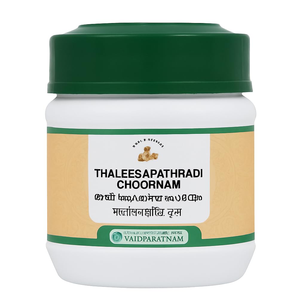 Vaidyaratnam Thaleesa Patradi Choornam | Ayurvedic Herbal Powder for Respiratory Wellness, Digestive Comfort & Energy Support | Traditional Botanical Formula