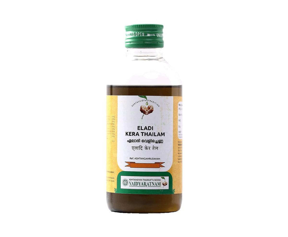 Eladi Kera Thailam | Vaidyaratnam | Traditional Oil for Skin Soothing & Moisturizing Support