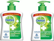 Dettol 2 original Liquid Handwash 250 ml x2 Hand Wash Pump Dispenser (2 x 250 ml)
