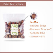 Attar Ayurveda Dried Reetha nuts/whole/Soapnuts for Hair, 100% Natural (Raw form) (250 grams)…