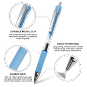 Linc Mr.Click Retractable Ball Pen | Blue Ink, Pack of 10