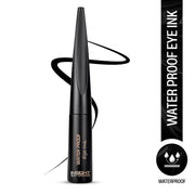 INSIGHT Waterproof Eye Ink | Quick Drying Formula | Matte Finish | Smudge Proof | Waterproof | Flexi Tip Brush - (Black) 6.5 g