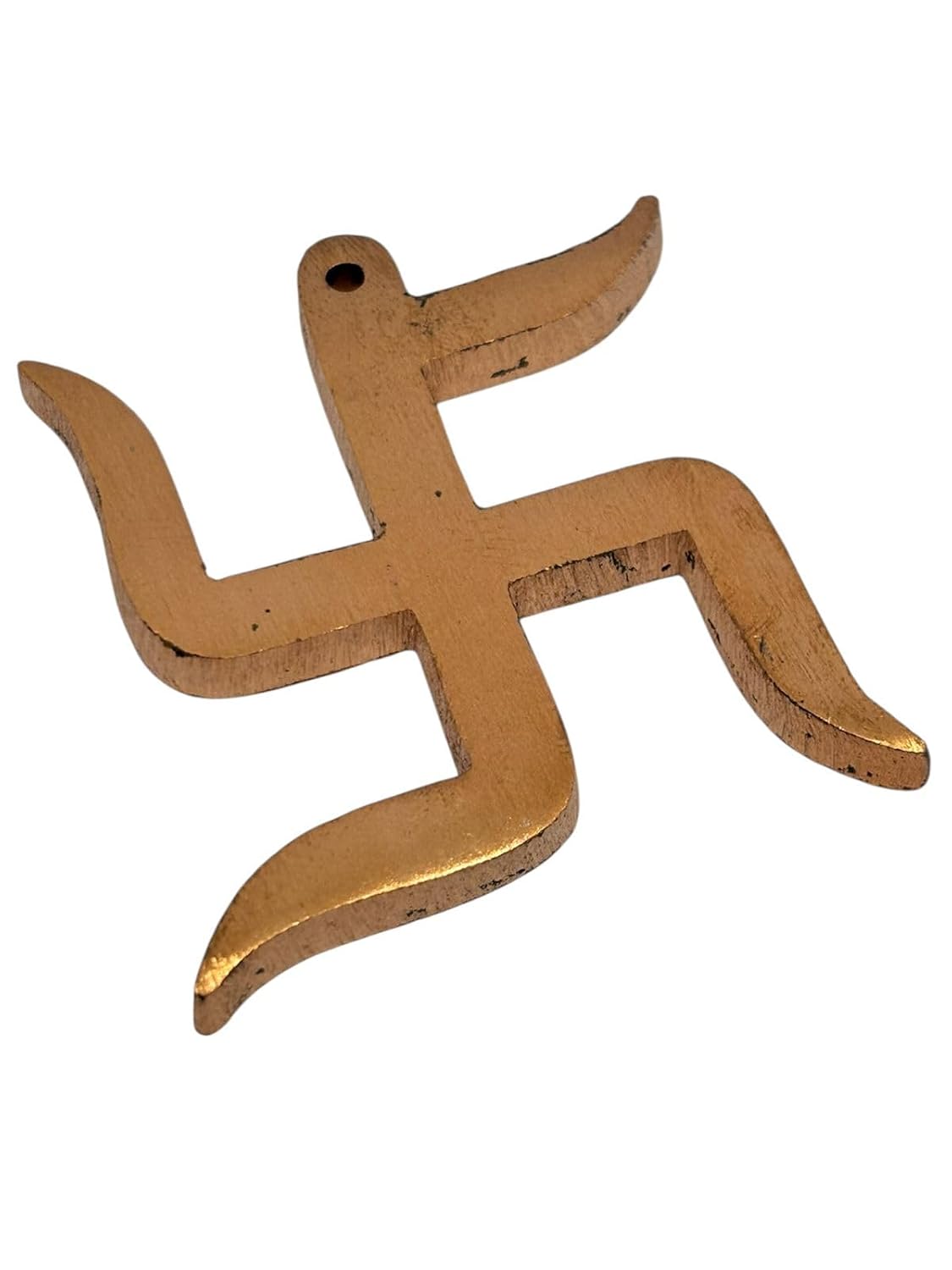 RUDRADIVINE Copper Swastik Wall Hanging 2 Inch | Vastu Door Sticker for Entrance | Prosperity & Good Luck Decor for Home & Office