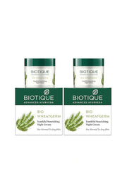 Biotique Bio WheatGerm Youthful Nourshing Night Cream, 50g (Pack of 2)