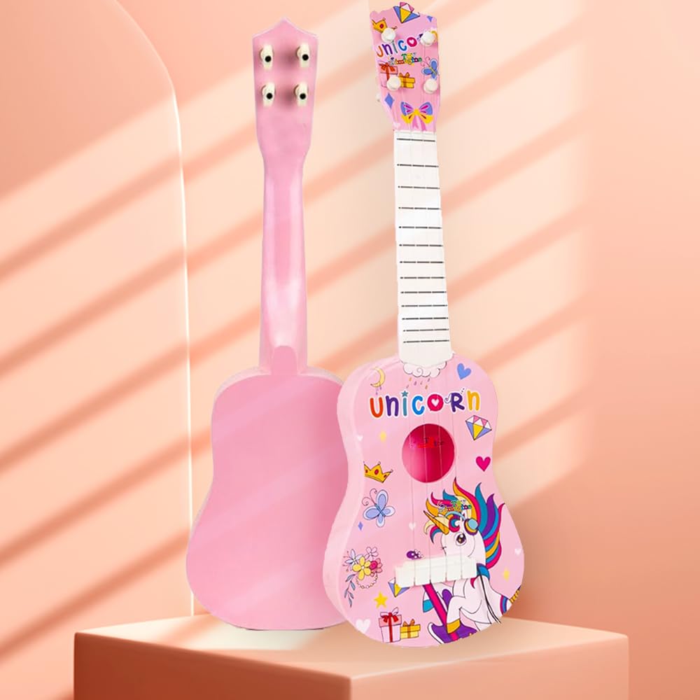 Toy Imagine 21-Inch Unicorn 4-String Ukulele Guitar for Kids Age 3-10