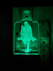 SHINDE EXPORTS Sai Baba Colour Changing LED Room Lamp (Design 1)