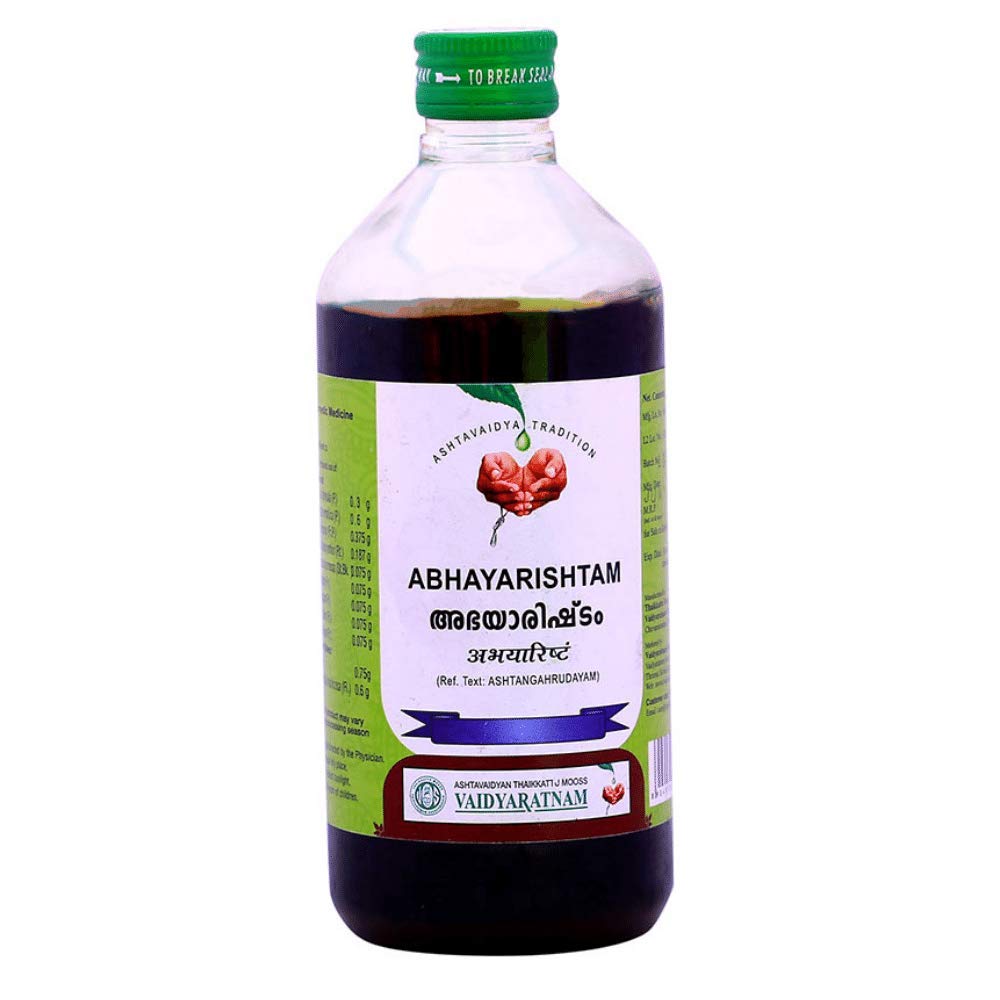Vaidyaratnam Abhayarishtam 450 ml (Pack Of 3)| Ayurvedic Products | Ayurveda Products | Vaidyaratnam Products