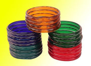 Nmii Glass Bangle Set for Women (Gv345-2.6, Multicolor, 2.6 Inch, 20 Piece)